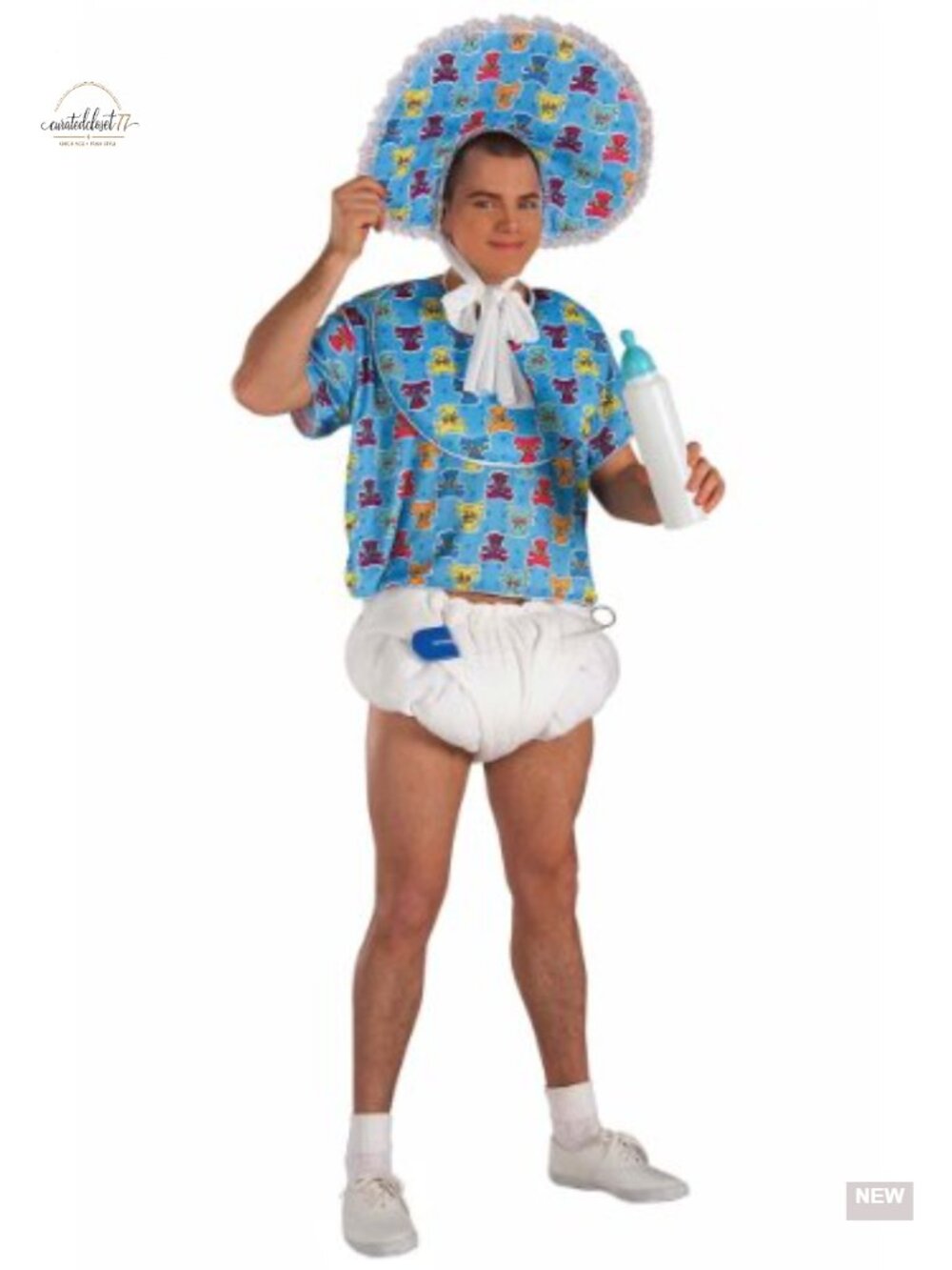 Men's Baby Boomer Costume Set Standard Fits Up to 42" Chest